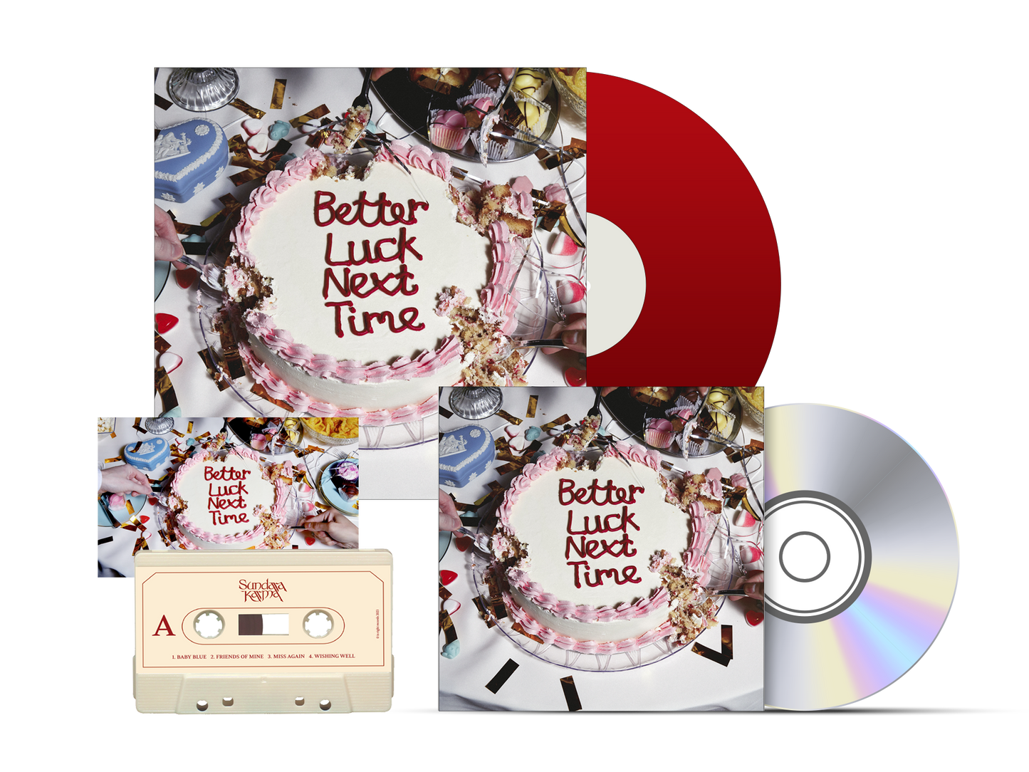 Sundara Karma - Better Luck Nextime - Red Velvet Vinyl, CD, Tape Bundle